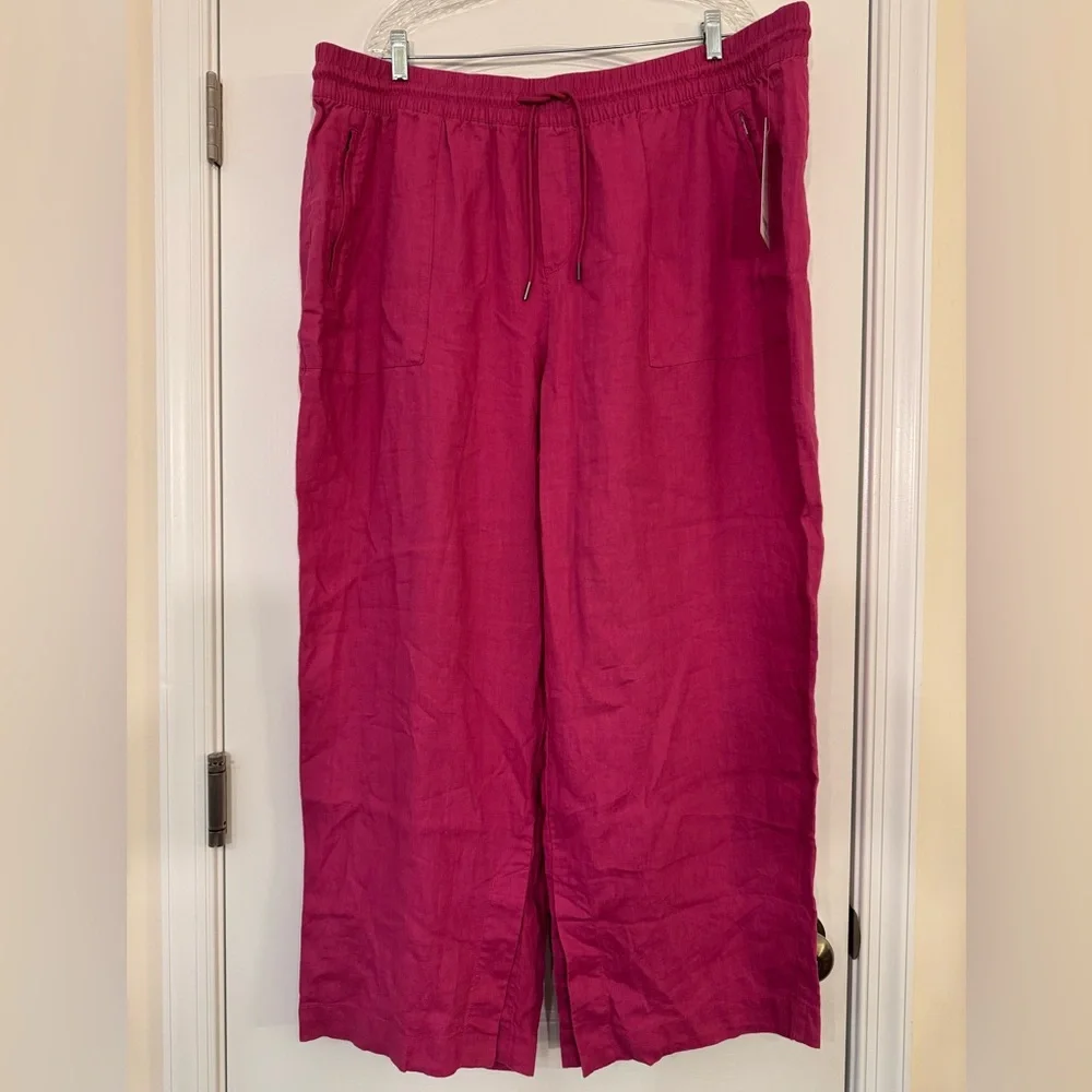 Retreat Wide Leg Linen Pant - Athleta - Size 2X - Picture 1 of 11